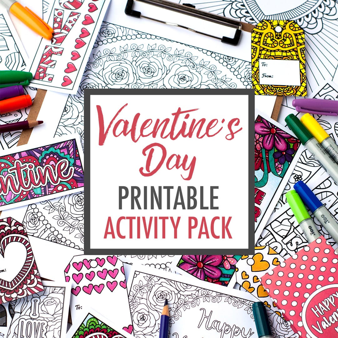 Valentines day printable activity pack