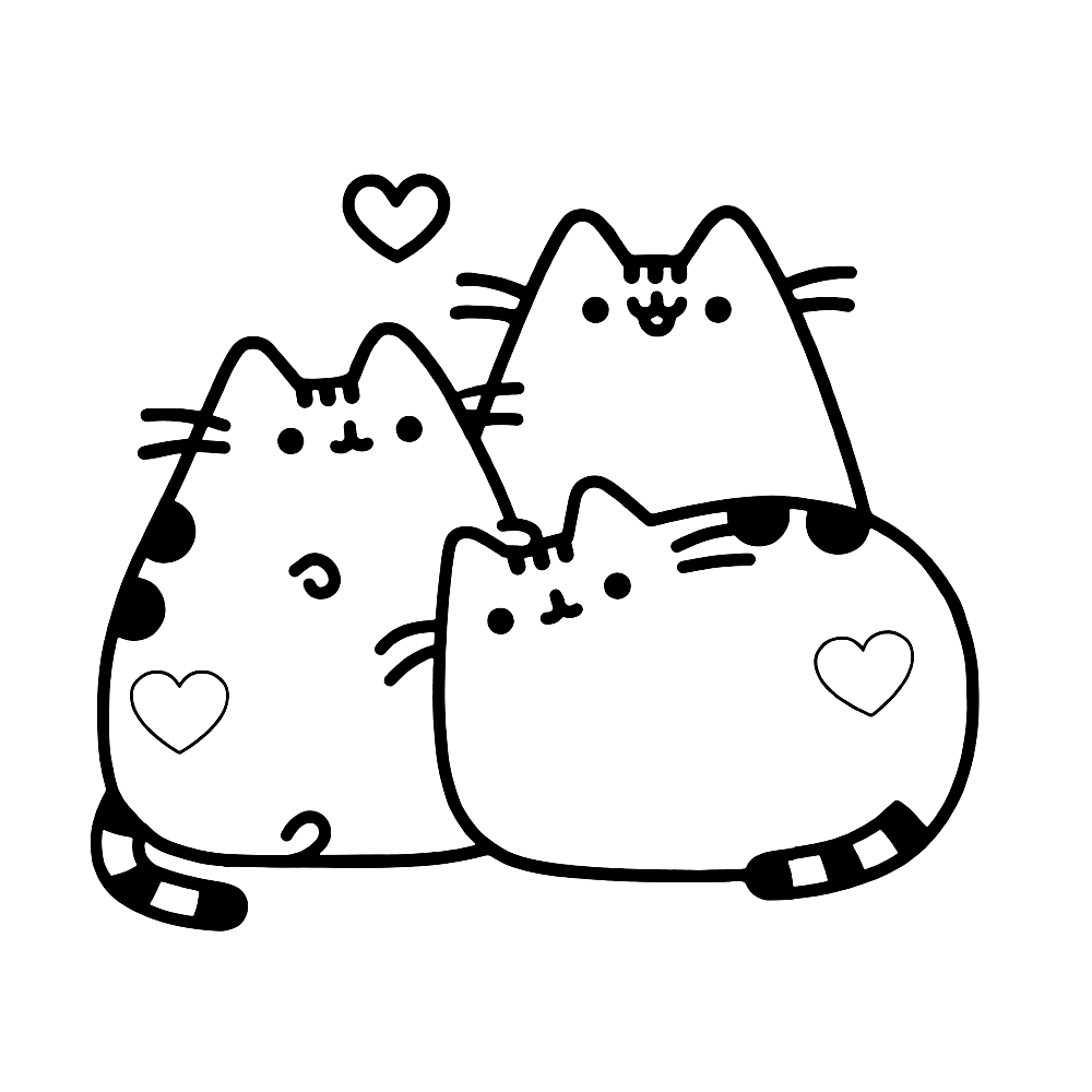 Pusheen malvorlagen