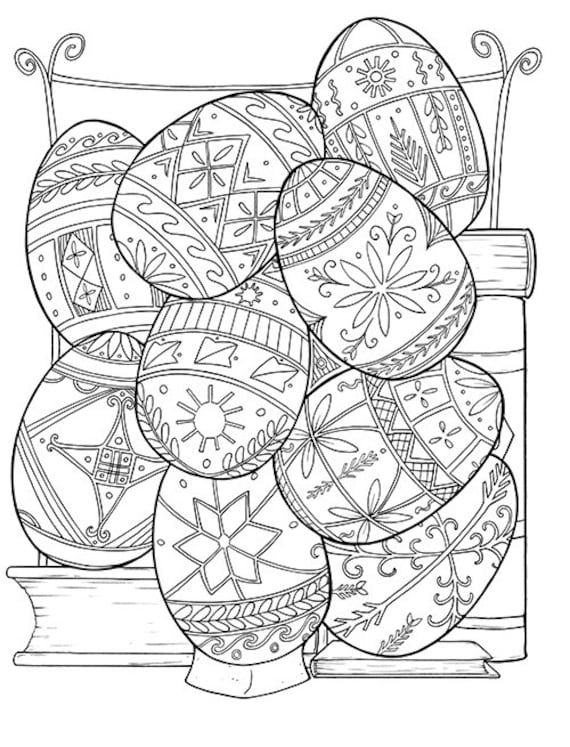 Pysanka ukrainian easter eggs hand