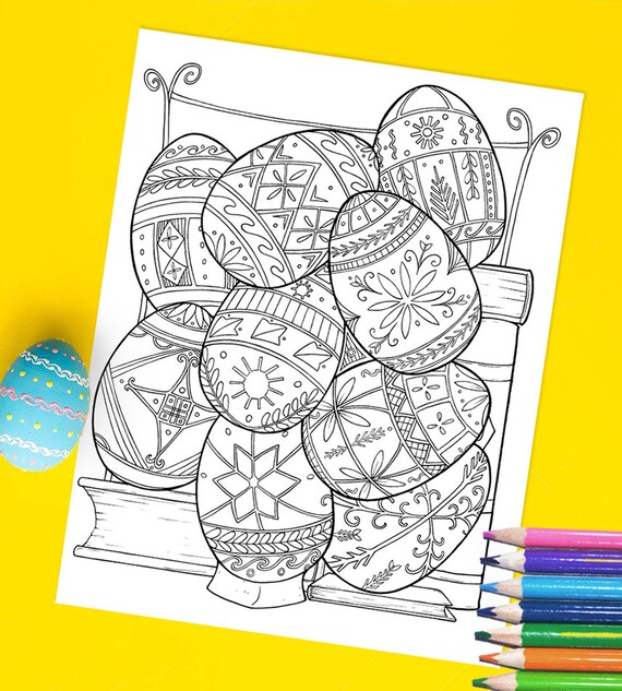 Pysanka ukrainian easter eggs hand