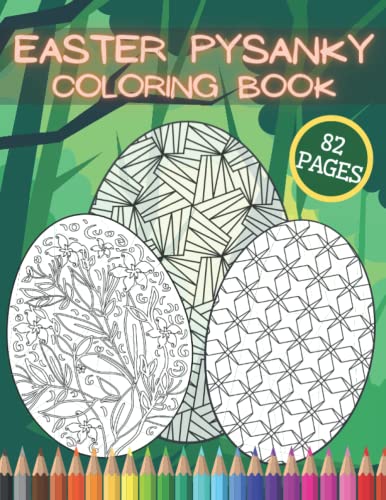 Easter pysanky coloring book mandala ukrainian eggs colouring easy to hard patterns cut