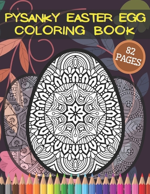 Pysanky easter egg coloring book mandala of eastern europe colouring ukrainian cut