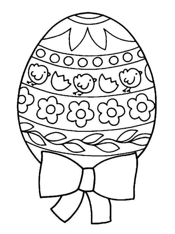 Easter eggs coloring pages printable for free download