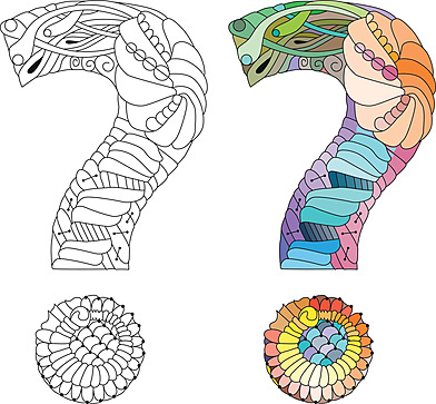 Question mark coloring page png transparent images free download vector files