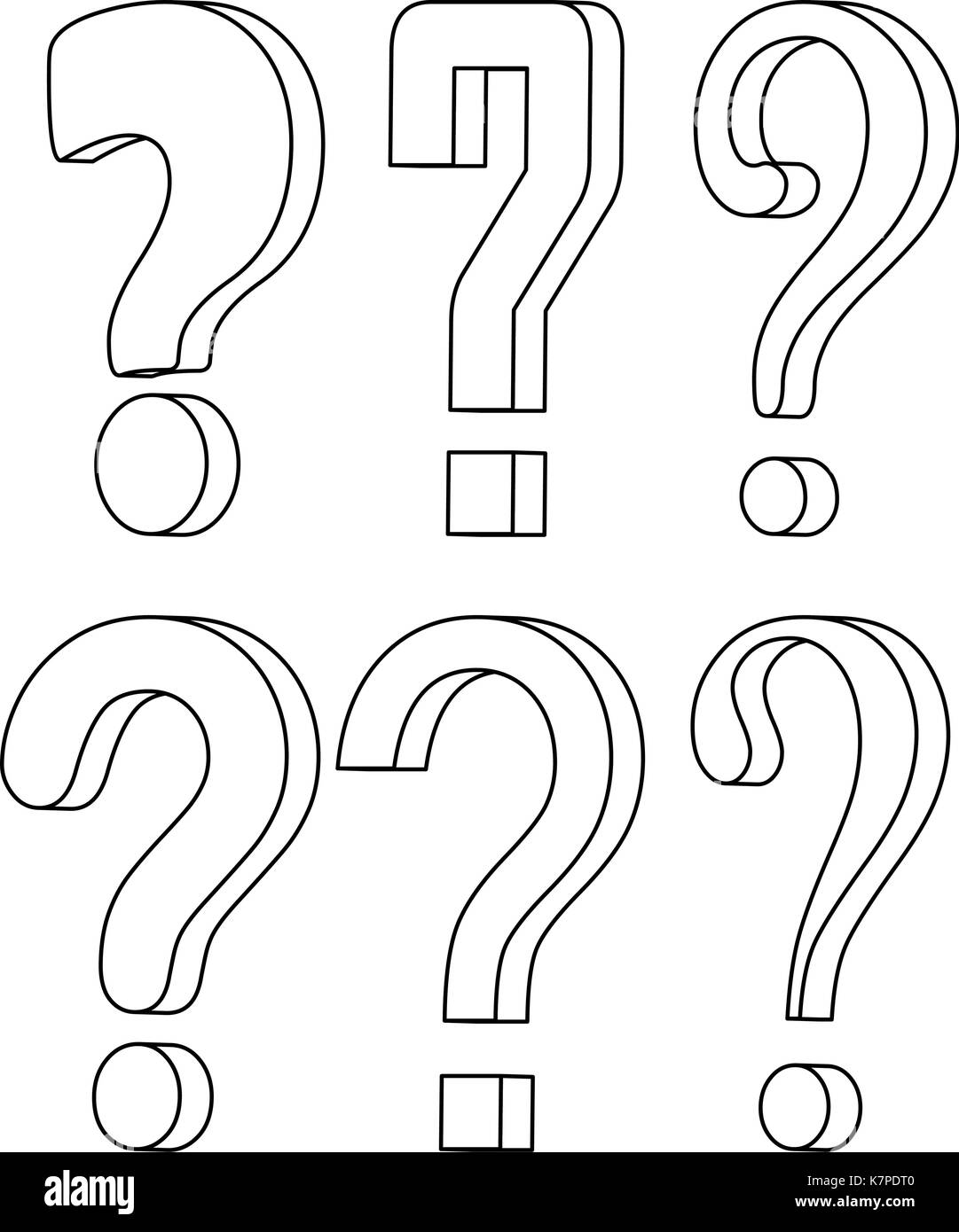 Question mark silhouette hi