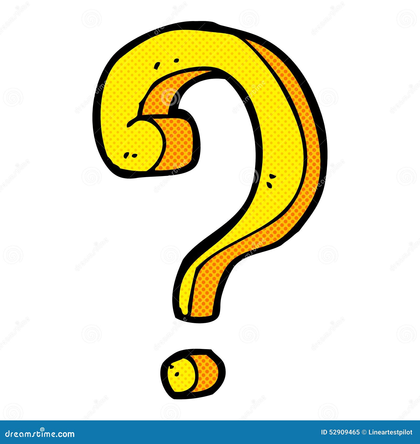 Ic cartoon question mark stock illustration