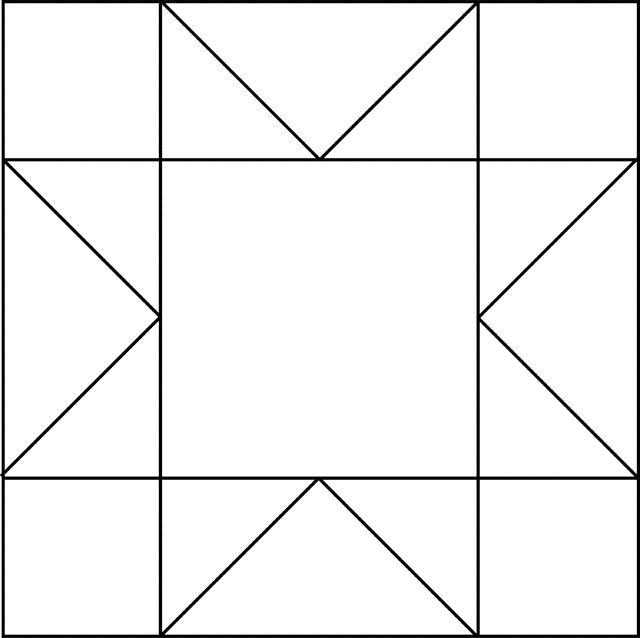Quilt square drawing kids