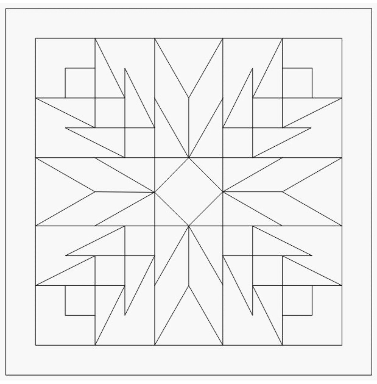 Barn quilt pattern
