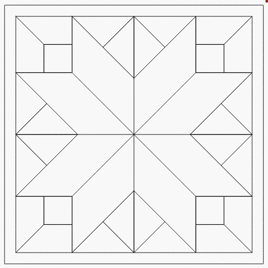 Barn quilt pattern star board unpainted