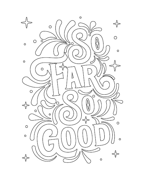 Premium vector motivational quotes coloring pagesinspirational quotes coloring pages printable