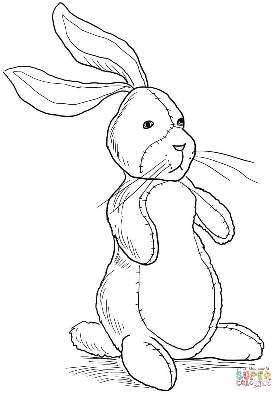 Velveteen rabbit coloring page free printable coloring pages