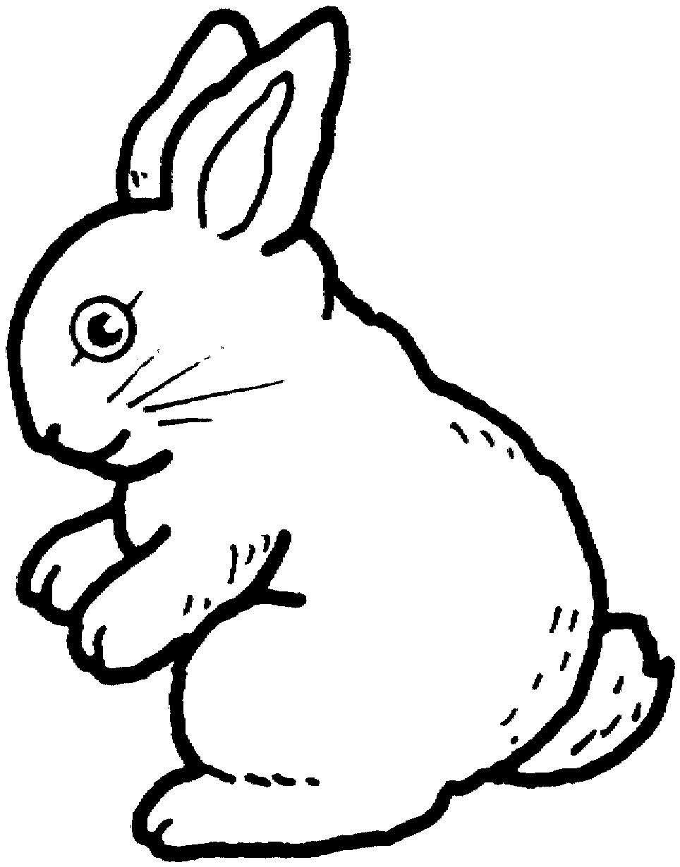 Free printable rabbit coloring pages for kids