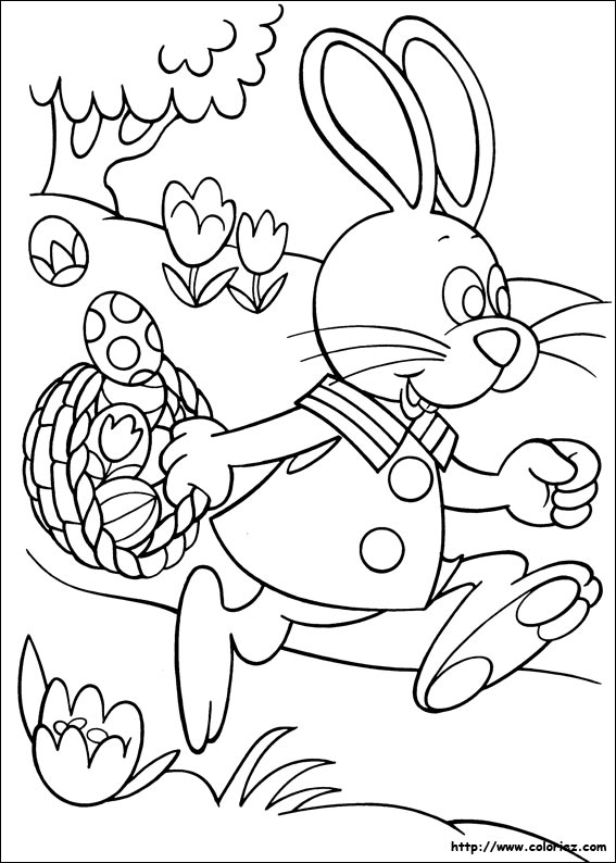 Printable easter colouring pages