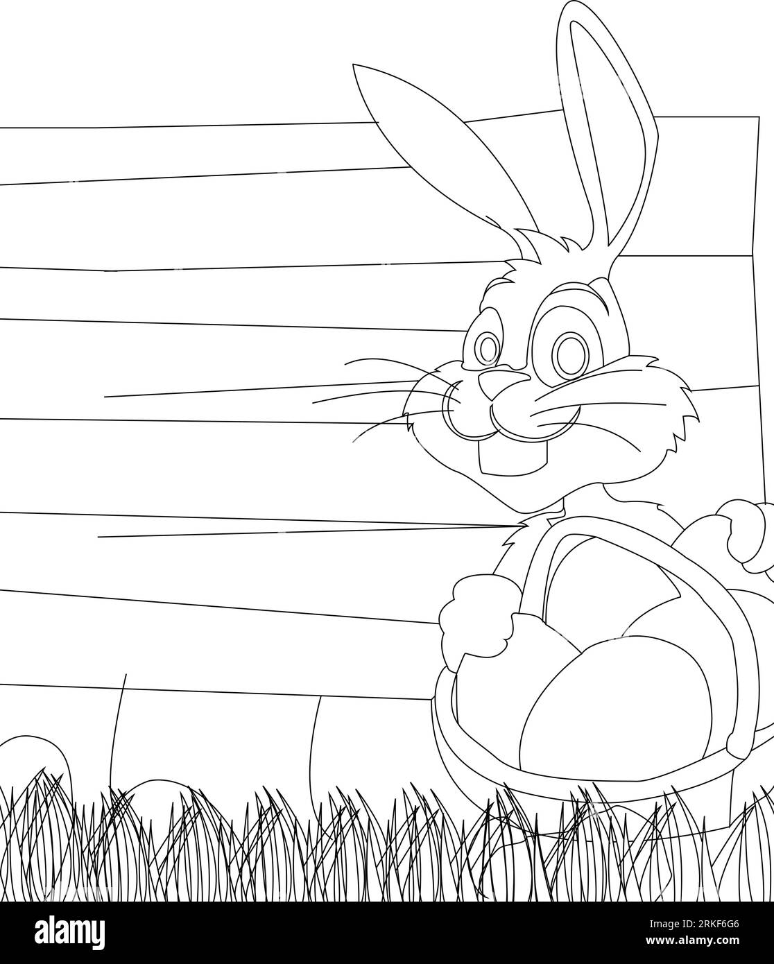 Easter bunny black and white stock photos images