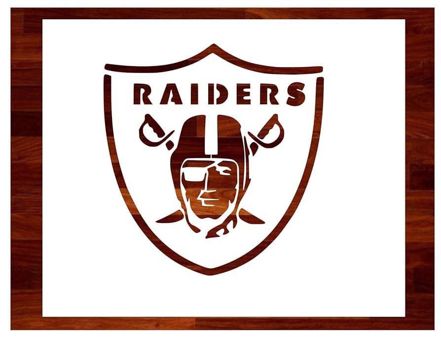 Raiders stencil multiple sizes custom stencil handmade products