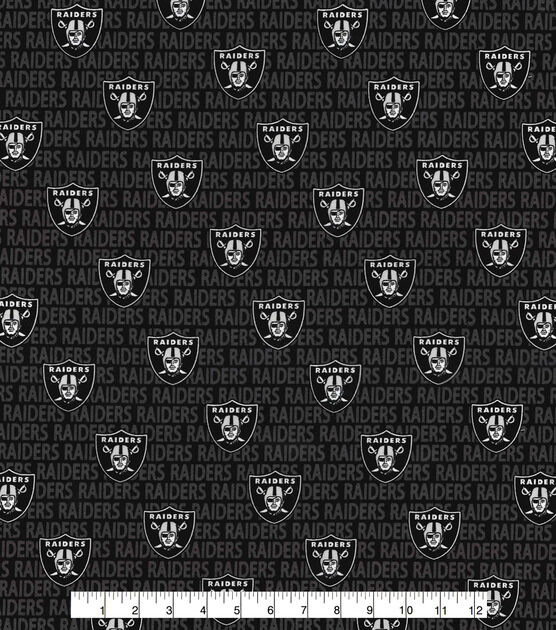 Fabric traditions las vegas raiders cotton fabric mini print