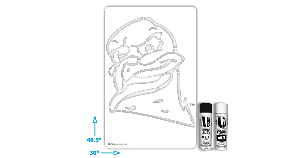 Hokie stencil ncaa licensed virginia tech stencil reusable mylar