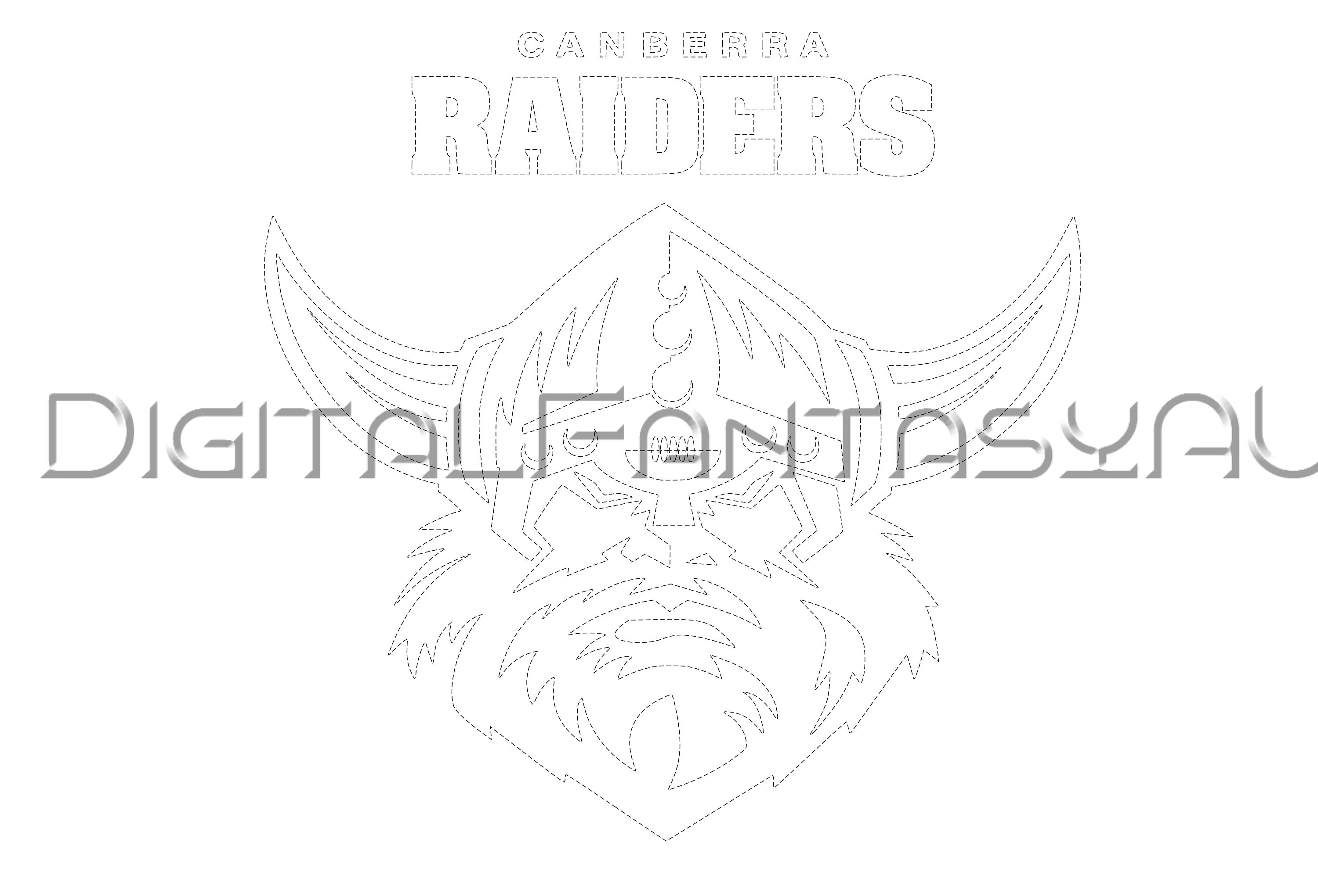 Raiders stencils