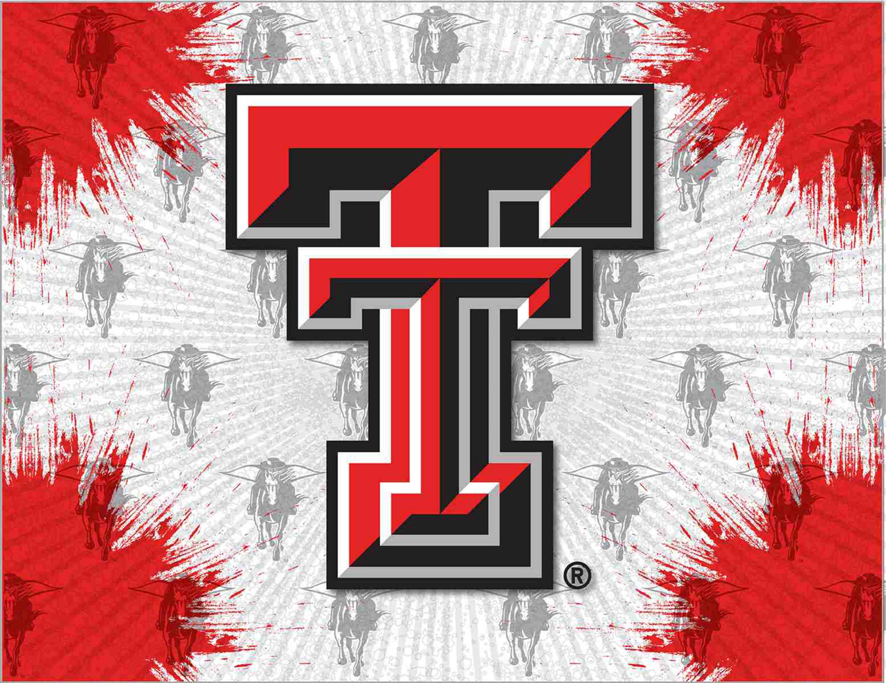 Texas tech red raiders logo canvas print