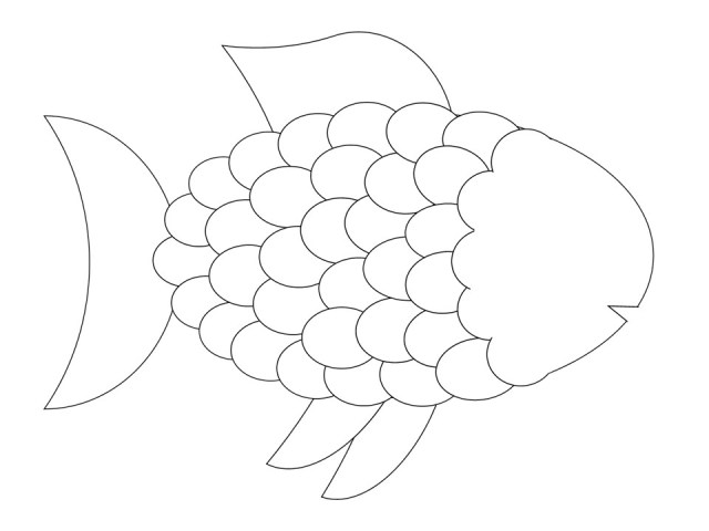 The rainbow fish kids craft