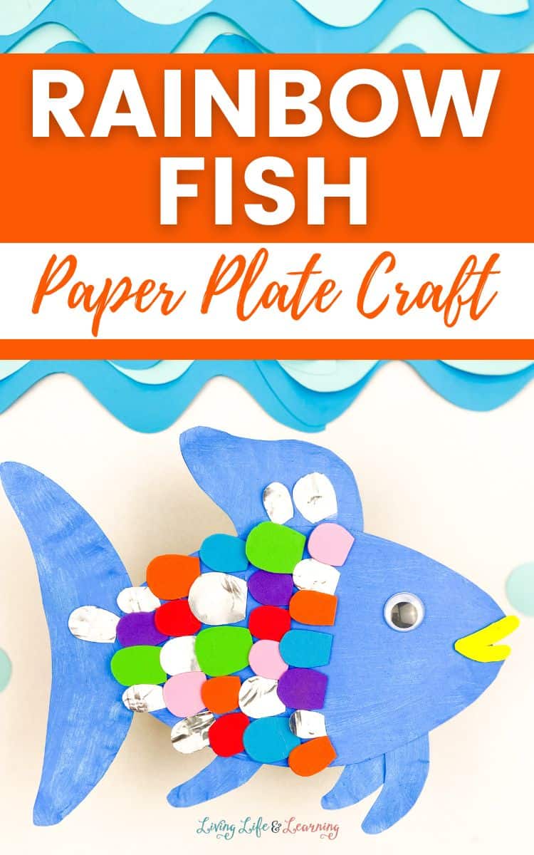 Rainbow fish paper plate craft