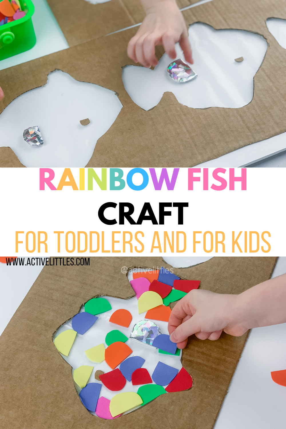 Rainbow fish craft for toddlers and for kids