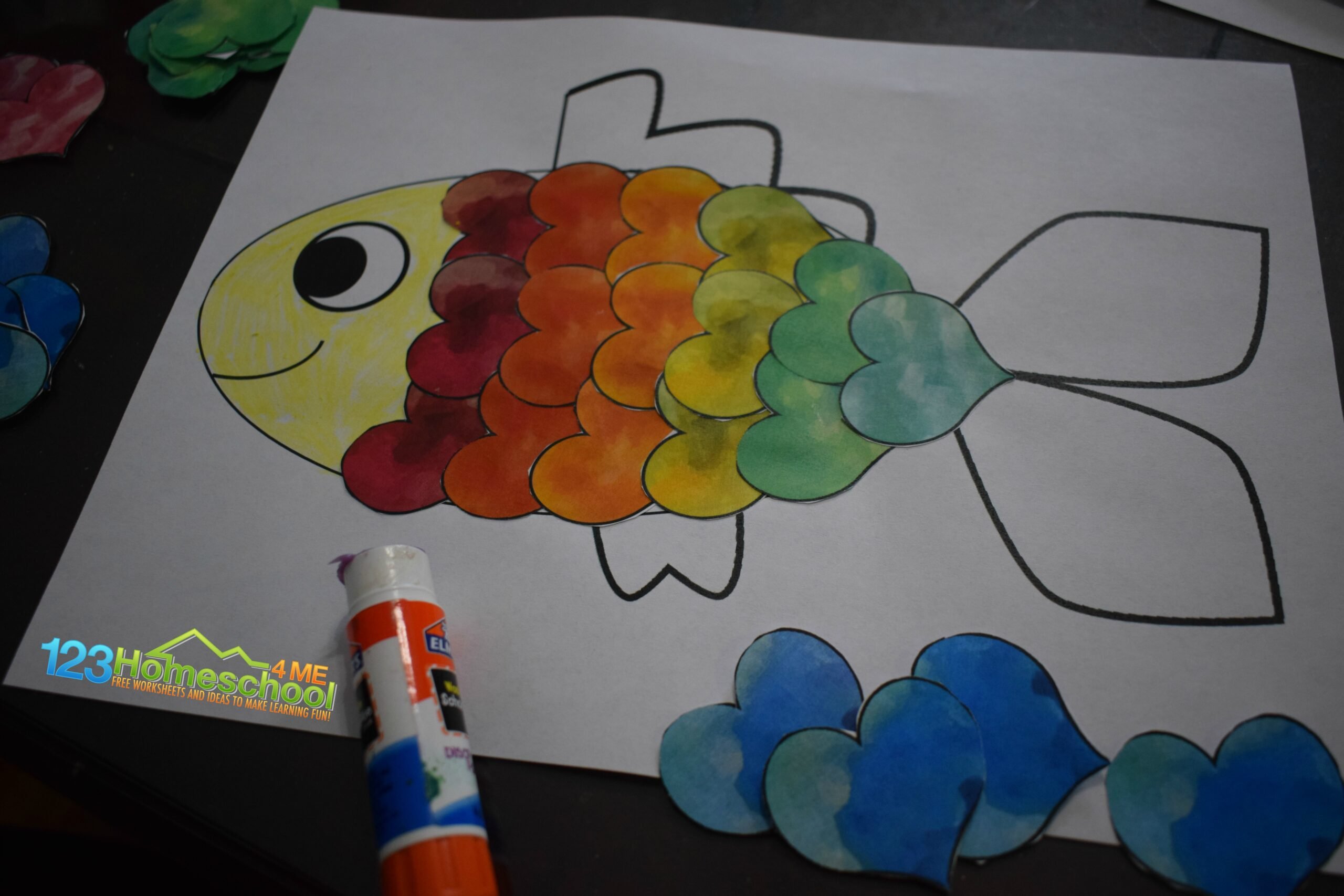 Ð free printable heart fish valentines crafts for preschoolers free printable