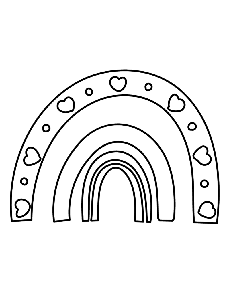 Free rainbow coloring pages more âðâ