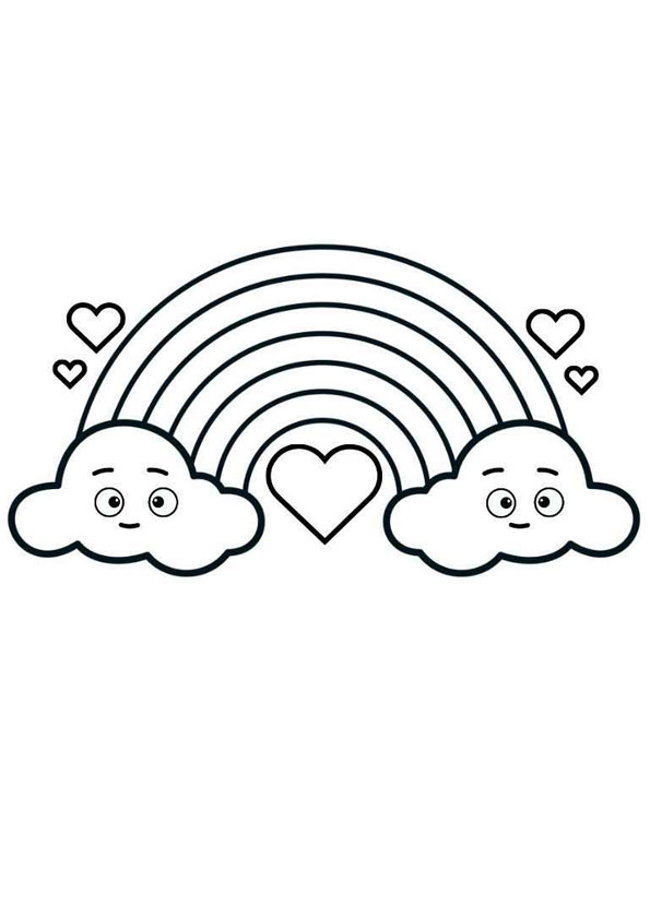 Coloring pages rainbow coloring pages for kids printable