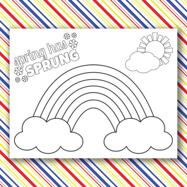 Rainbow coloring pages