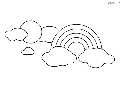 Rainbow coloring pages free printable rainbow coloring sheets