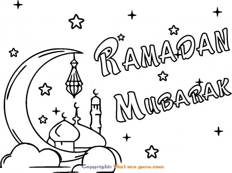 Ramadan coloring pages to print
