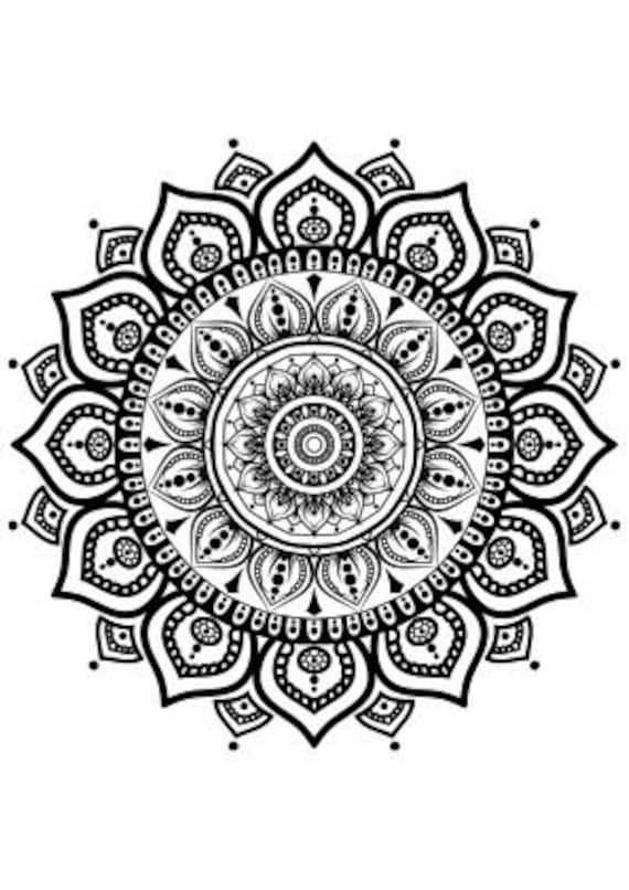 Rangoli coloring page for adults coloring book adults flower colouring sheets pdf flower coloring book garden floral printable