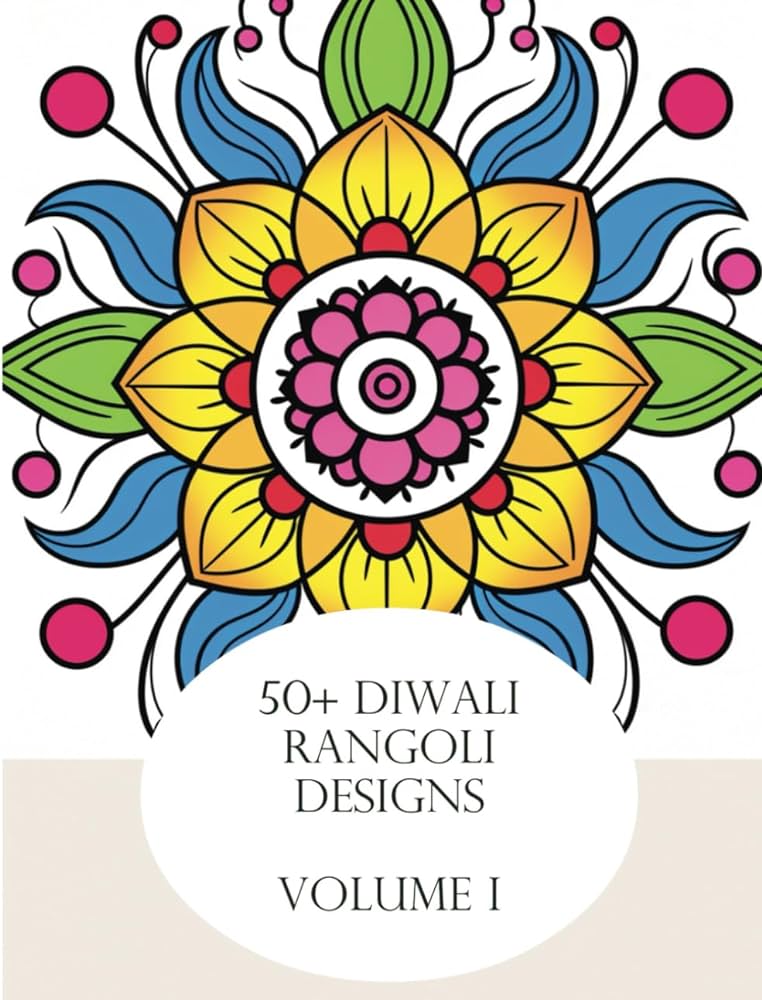 Diwali rangoli coloring book volume i