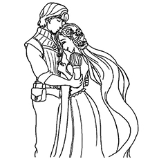 Beautiful rapunzel coloring pages for your little girl