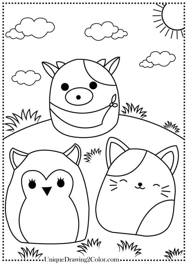 Squishmallow coloring pages rsquishmallows