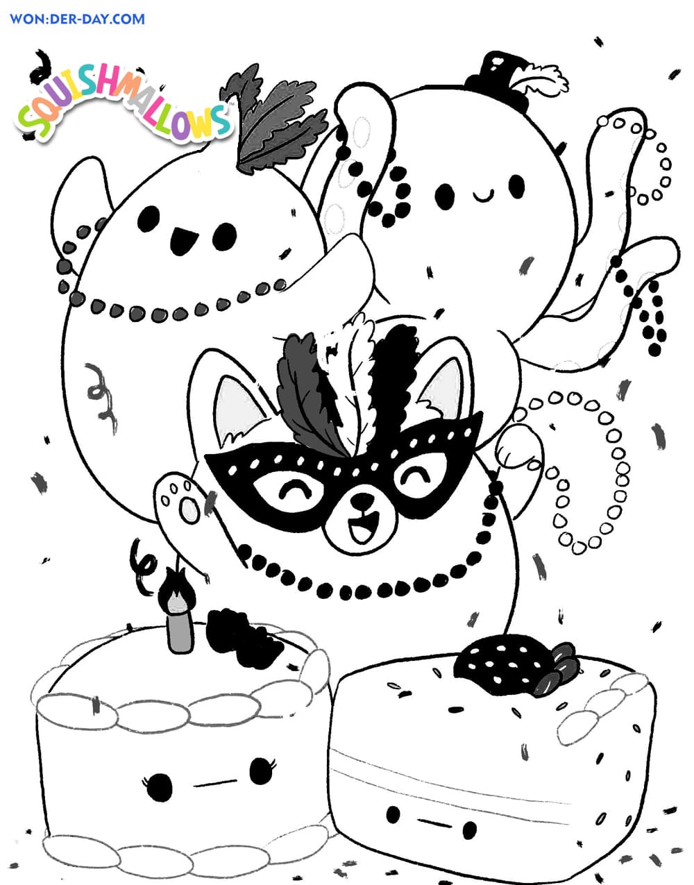 Squishmallows coloring pages