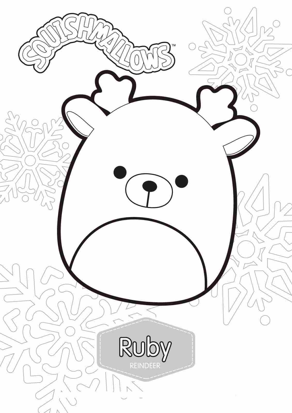 Squishmallow coloring pages
