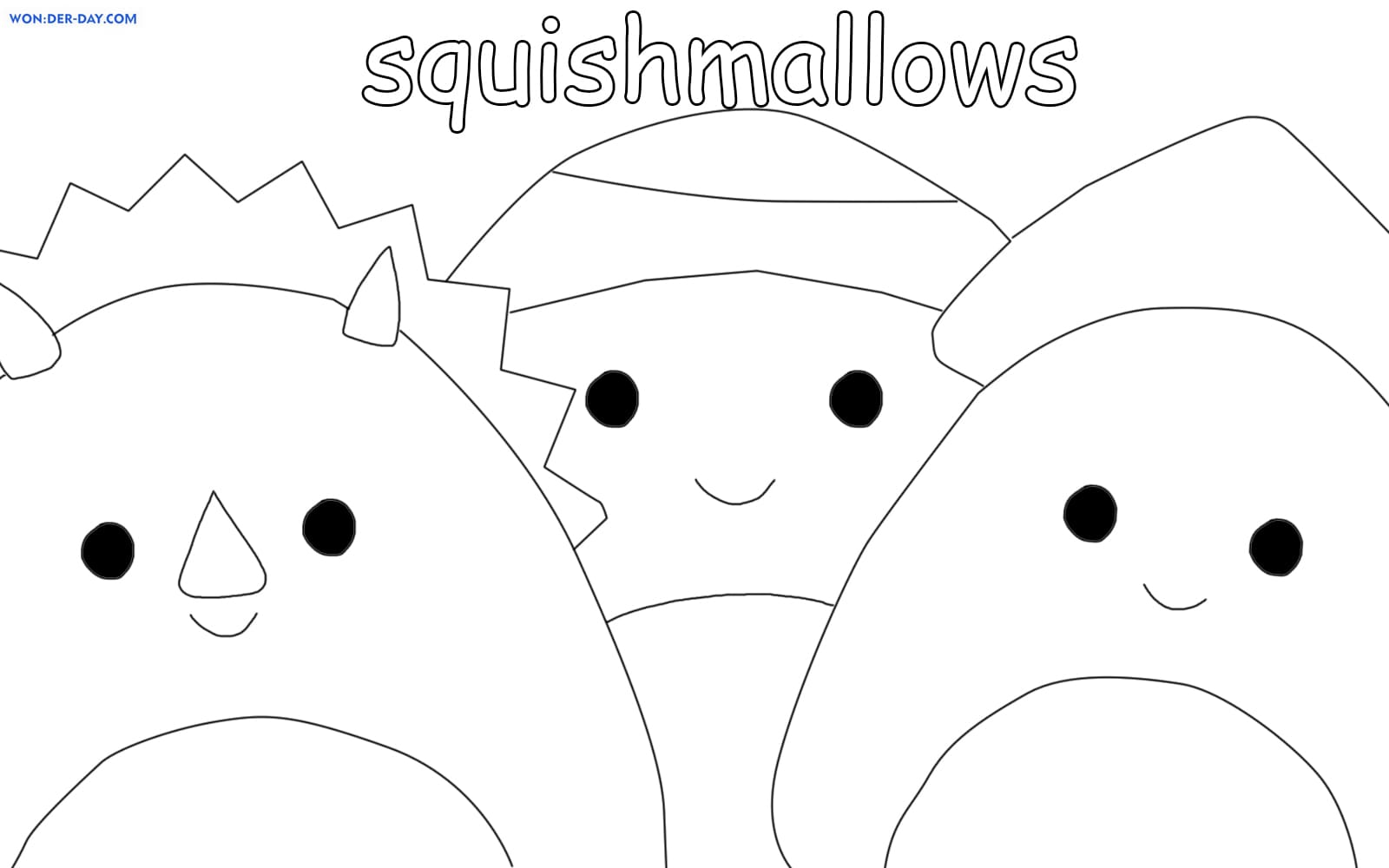 Squishmallows coloring pages