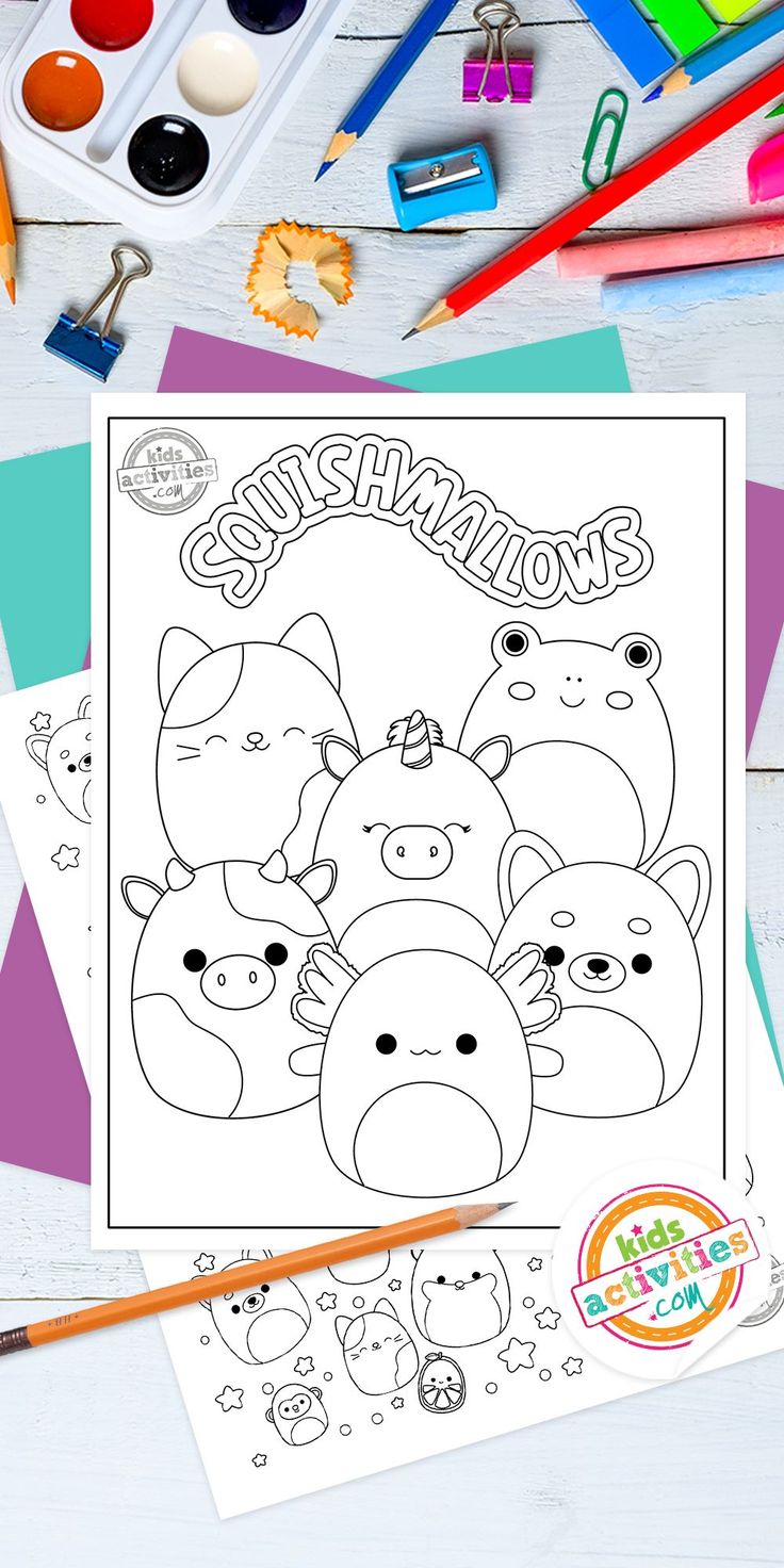 Squishmallow coloring pages bunny coloring pages coloring pages for kids cool coloring pages