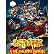 Rat fink coloring book vivid high
