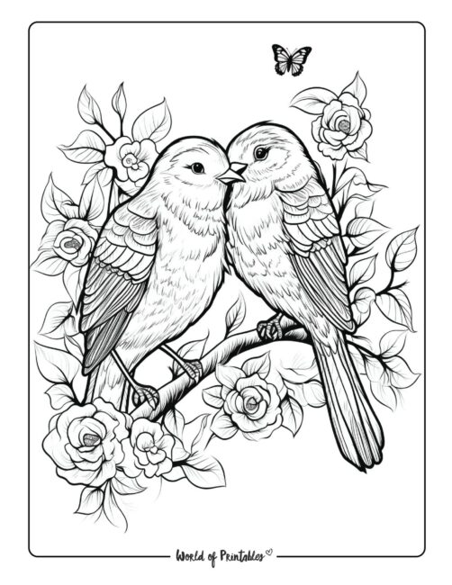 Bird coloring pages