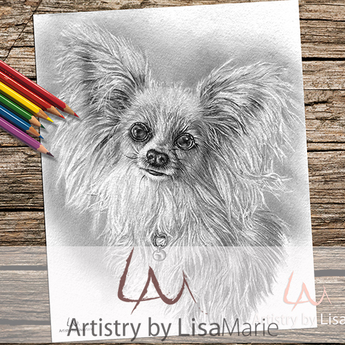Papillon dog coloring book page â artistry by lisa marie