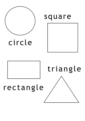 Basic geometric shapes coloring page free printable coloring pages