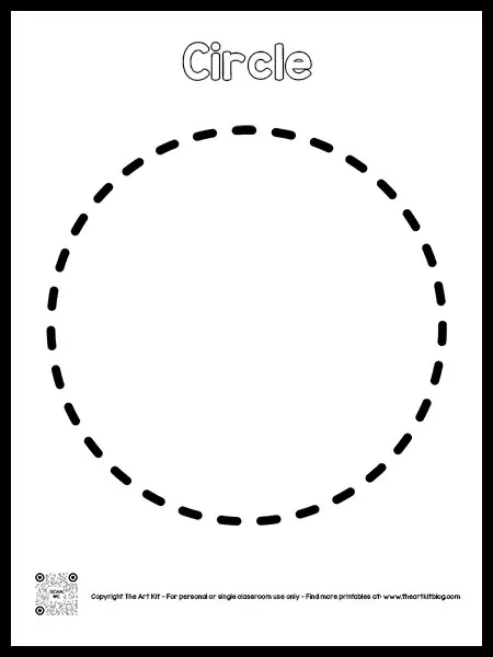 Rectangle shape coloring page dotted font â the art kit