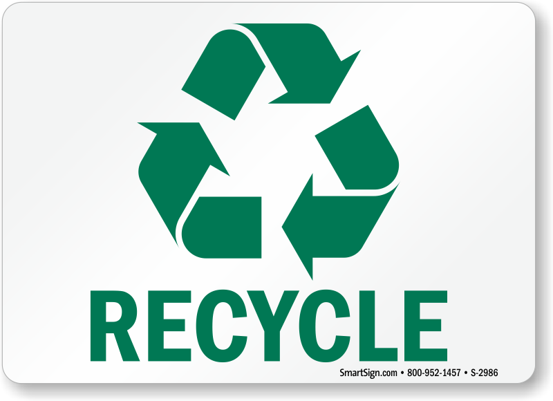 Recycle signs recycling signs labels sku s