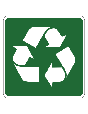 Free printable recycle sign templates