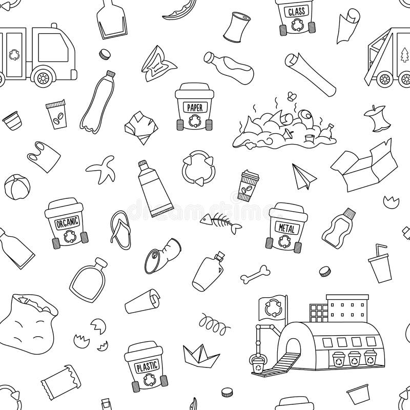Recycling coloring page stock illustrations â recycling coloring page stock illustrations vectors clipart