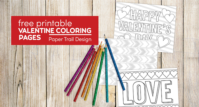 Free printable valentine coloring pages
