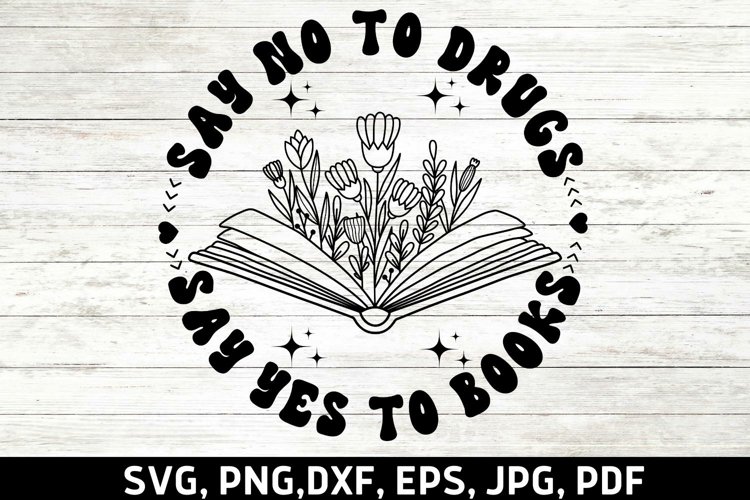 Red ribbon week svg png say no to drugs say yes to